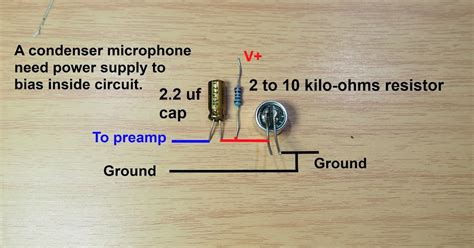 wiring diagram for condenser microphone 